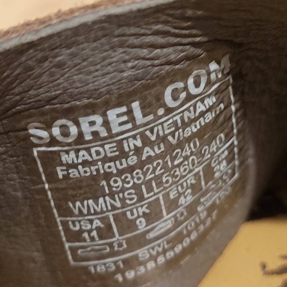 Sorel Ella ll Womens Slip On Sandal Suede Shoes Size 11 - Picture 10 of 10